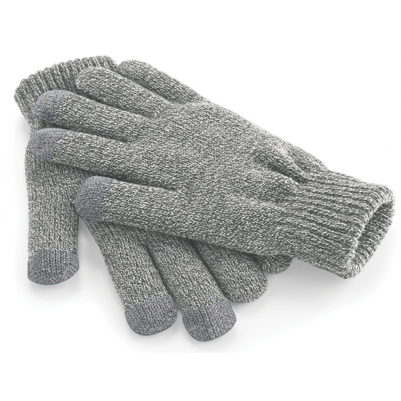 Telefoon handschoenen lichtgrijs