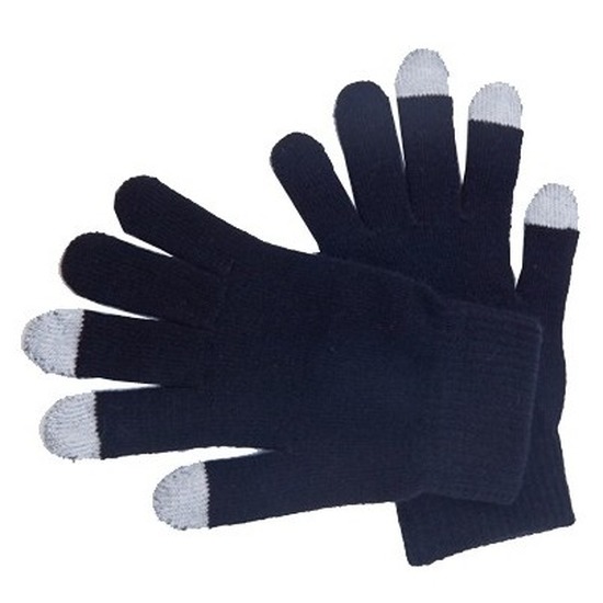 Telefoon handschoenen zwart voor volwassenen