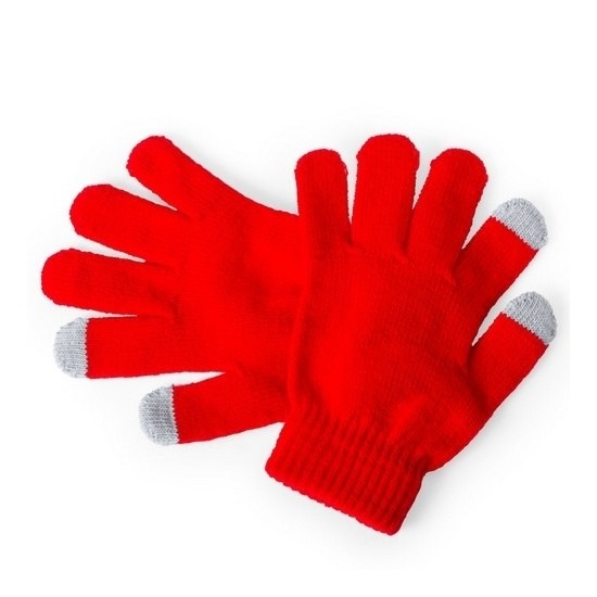 Telefoon handschoenen kind rood